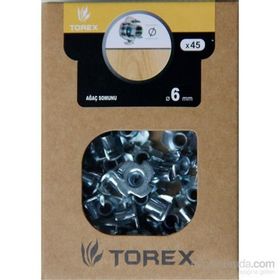 Torex DIN-306 M6 45 Adet 6 mm Ağaç Somunu