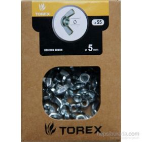Torex DIN-315 M5 55 Adet 5 mm Kelebek Somun