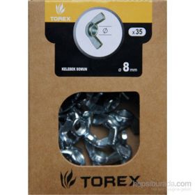 Torex DIN-315 M8 35 Adet 8 mm Kelebek Somun