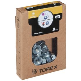 Torex DIN-6923 M8 35 Adet 8 mm Altıköşe Flanşlı Somun