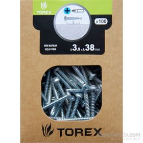 Torex DIN 7504N 3.9x38 mm 100lü Matkap Uçlu YSB Vida