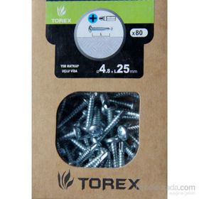 Torex DIN 7504N 4.8x25 mm 80li Matkap Uçlu YSB Vida