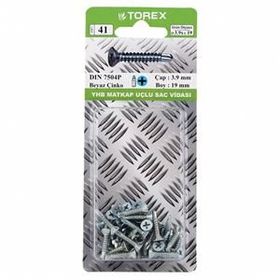 Torex DIN 7504P 3.9x19 mm Yhb Matkap Uçlu Sac Vidası