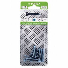 Torex DIN 7504P 3.9x32 mm Yhb Matkap Uçlu Sac Vidası