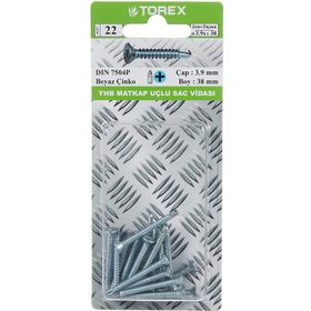 Torex DIN 7504P 3.9x38 mm Yhb Matkap Uçlu Sac Vidası