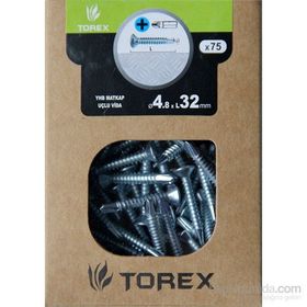Torex DIN 7504P 4.8x32 mm 75li Matkap Uçlu YHB Vida
