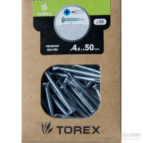 Torex DIN 7504P 4.8x50 mm 50li Matkap Uçlu YHB Vida