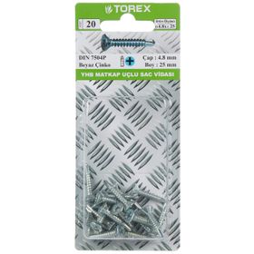 Torex DIN 7504P YHB 4.8x25 mm Matkap Uçlu Vida
