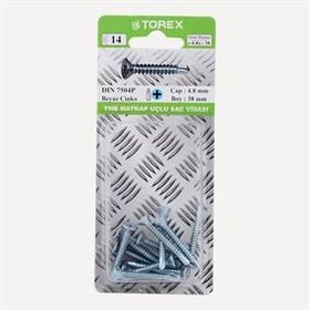 Torex DIN 7504P YHB 4.8x38 mm Matkap Uçlu Vida