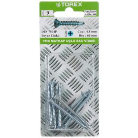 Torex DIN 7504P YHB 4.8x60 mm Matkap Uçlu Vida