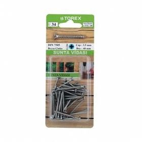 Torex DIN 7505 3,5 mm 3,5x40 mm Sunta Vidası