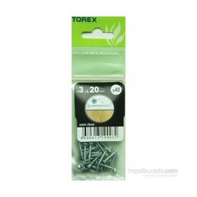 Torex DIN 7505 3x20 mm 40lı Sunta Vidası