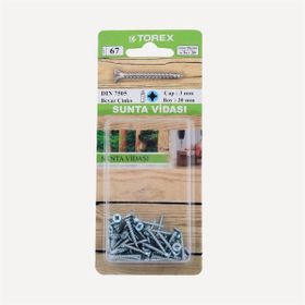 Torex DIN 7505 3x20 mm Sunta Vidası