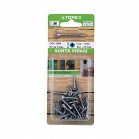 Torex DIN 7505 4 mm 4x25 Sunta Vidası