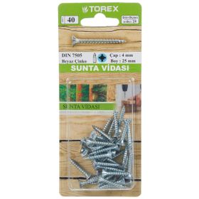 Torex DIN 7505 4 mm 4x25 Sunta Vidası