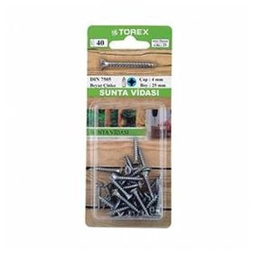 Torex DIN 7505 4 mm 4x25 Sunta Vidası