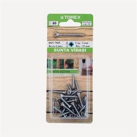 Torex DIN 7505 4 mm 4x25 Sunta Vidası