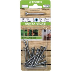Torex DIN 7505 4,5 mm 4,5x50 cm Sunta Vidası