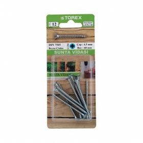 Torex DIN 7505 4,5 mm 4,5x60 mm Sunta Vidası