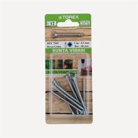 Torex DIN 7505 4,5 mm 4,5x60 mm Sunta Vidası