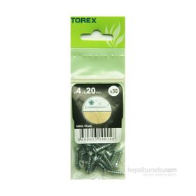 Torex DIN 7505 4x20 mm 30lu Sunta Vidası