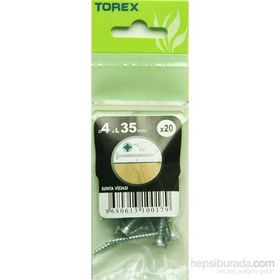 Torex DIN 7505 4x35 mm 20li Sunta Vidası