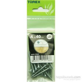 Torex DIN 7505 4x40 mm 20li Sunta Vidası