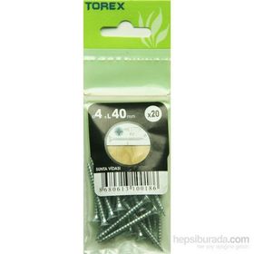 Torex DIN 7505 4x40 mm 20li Sunta Vidası