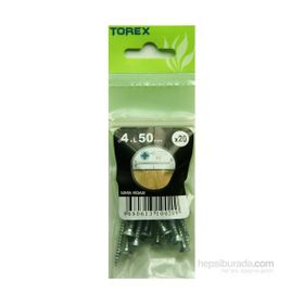 Torex DIN 7505 4x50 mm 20li Sunta Vidası