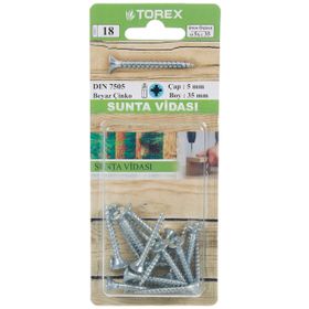 Torex DIN 7505 5 mm 5x35 mm Sunta Vidası