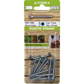 Torex DIN 7505 5 mm 5x45 mm Sunta Vidası