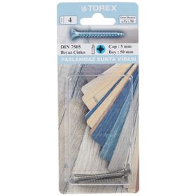 Torex DIN 7505 5 mm 5x50 mm Sunta Vidası