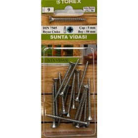 Torex DIN 7505 5 mm 5x50 mm Sunta Vidası