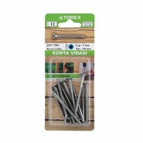 Torex DIN 7505 5 mm 5x60 mm Sunta Vidası