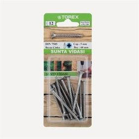 Torex DIN 7505 5 mm 5x60 mm Sunta Vidası