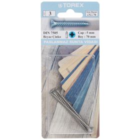 Torex DIN 7505 5 mm 5x70 mm Sunta Vidası