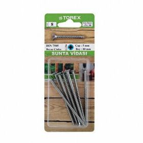 Torex DIN 7505 5 mm 5x80 mm Sunta Vidası