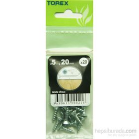 Torex DIN 7505 5x20 mm 20li Sunta Vidası