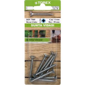 TOREX  DIN 7505 6 mm 6x50 mm Sunta Vidası