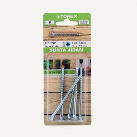 Torex DIN 7505 6x80 mm 6lı Sunta Vidası