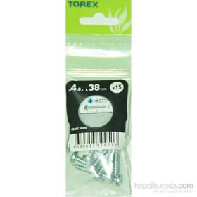 Torex DIN-7981 15 Adet 4,8x38 mm Sac Vidası
