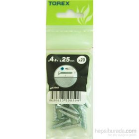 Torex DIN 7982 4.8x25 mm 20li YHB Sac Vidası