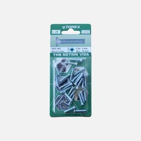 Torex DIN 965 YHB 4x20 mm Küt Uçlu Metrik Vida