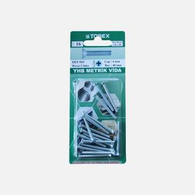 Torex DIN 965 YHB 4x40 mm Küt Uçlu Metrik Vida