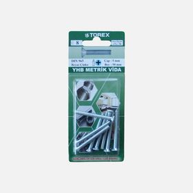 Torex DIN 965 YHB 5x50 mm Küt Uçlu Metrik Vida