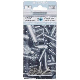 Torex DIN 965 YHB 6x20 mm Küt Uçlu Metrik Vida