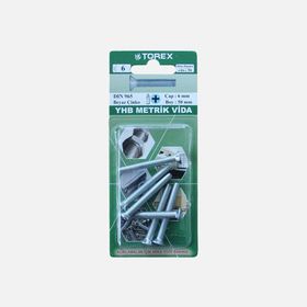 Torex DIN 965 YHB 6x50 mm Küt Uçlu Metrik Vida