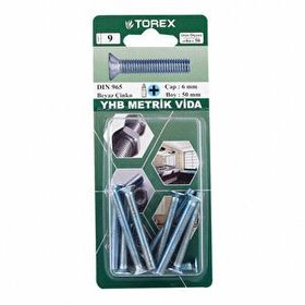 Torex DIN 965 YHB 6x50 mm Küt Uçlu Metrik Vida