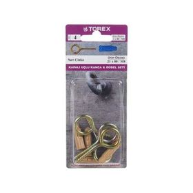 Torex Kapalı Kanca 18x60 mm + Grapex Dübel