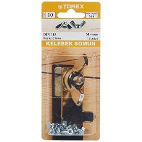 Torex M4 DIN 315 Kelebek Somun